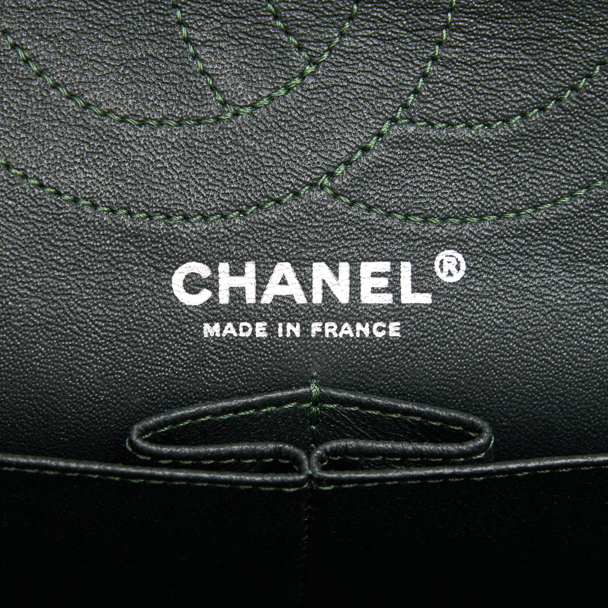 Chanel reissue 2.55 226 Flap Bag fabric Dark green SHW