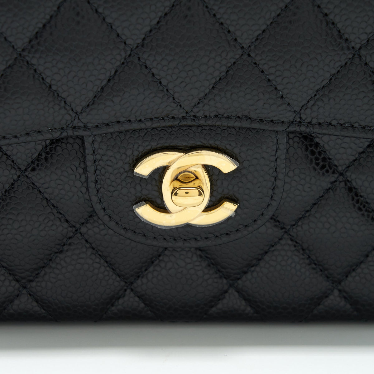 Chanel Small Classic Double Flap Bag Caviar Black GHW (Microchip)