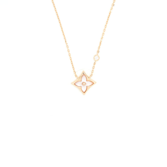 Louis Vuitton Colour Blossom BB Star Pendant, Pink Gold / Pink Mother Of Pearl And Diamond