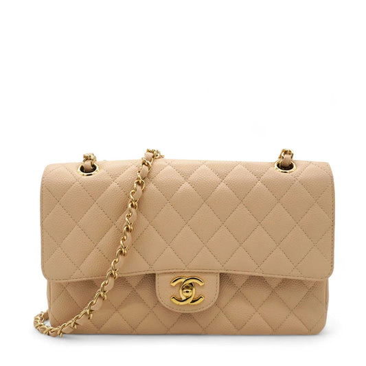 Chanel Classic Flap Medium Beige Clair Caviar