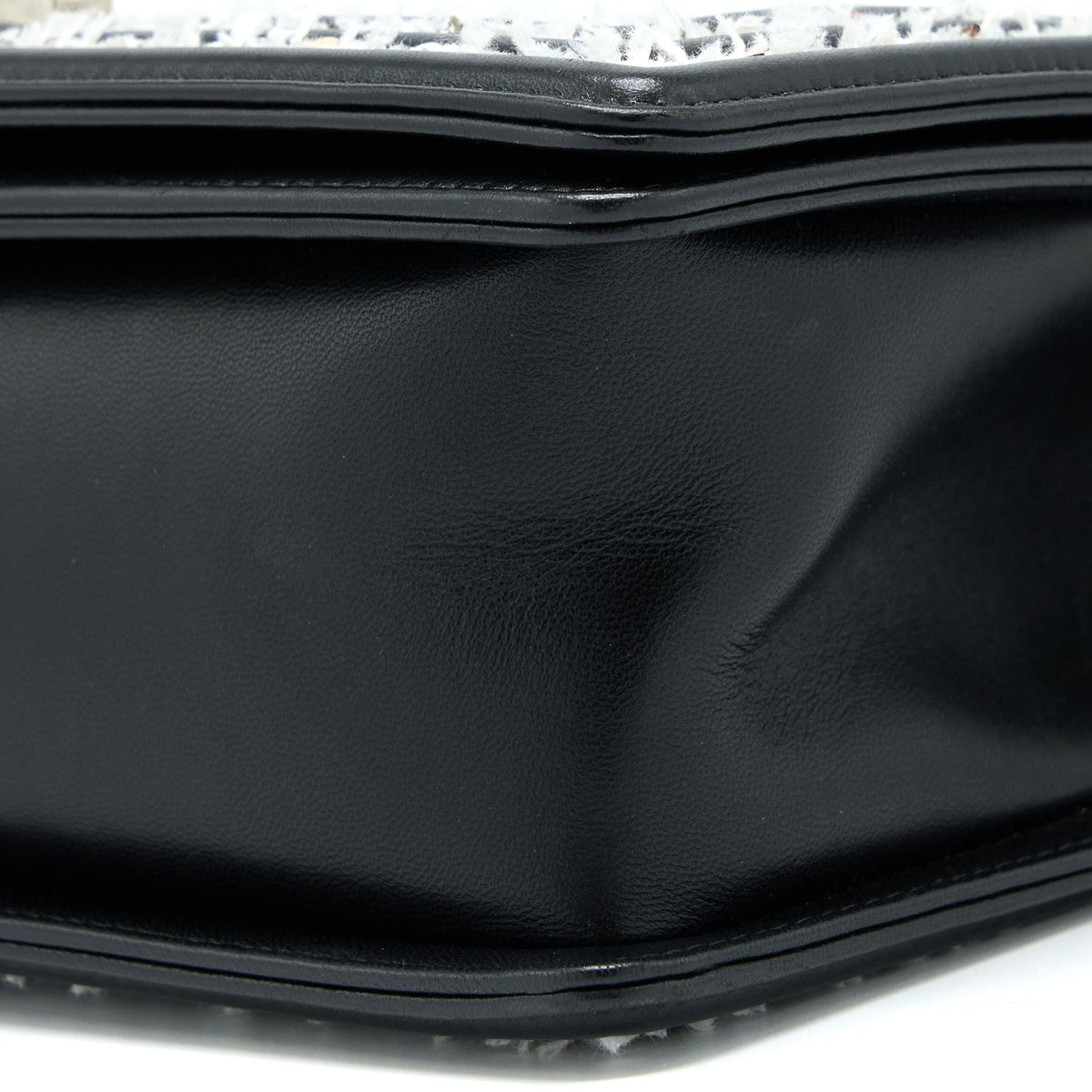 Chanel Medium Boy Bag Limited Lambskin Black/White SHW