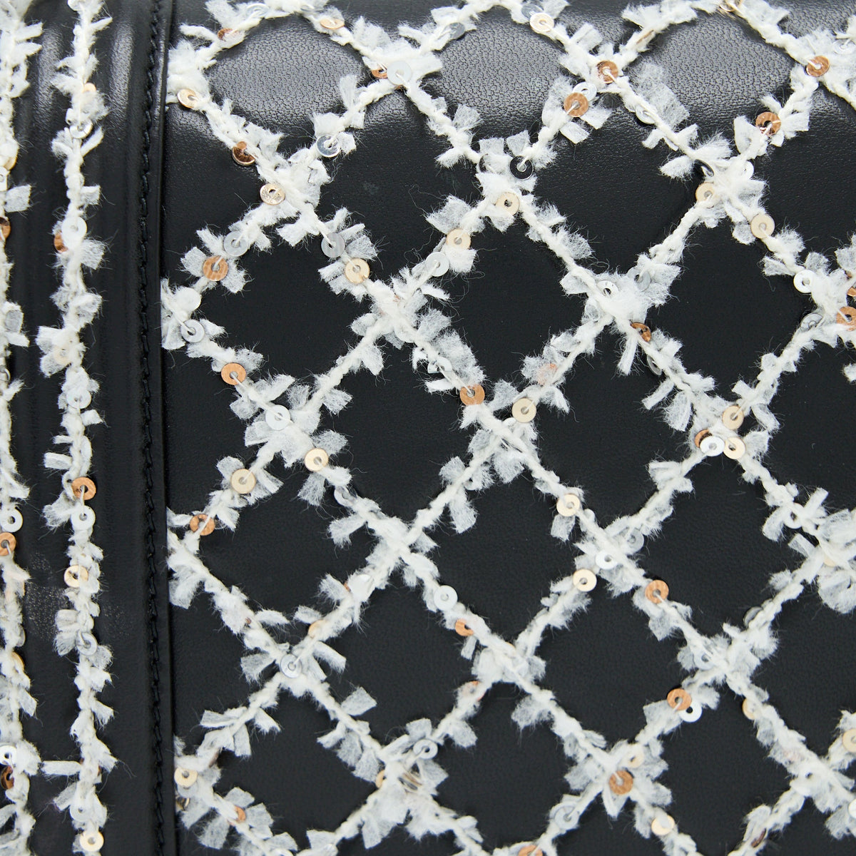 Chanel Medium Boy Bag Limited Lambskin Black/White SHW