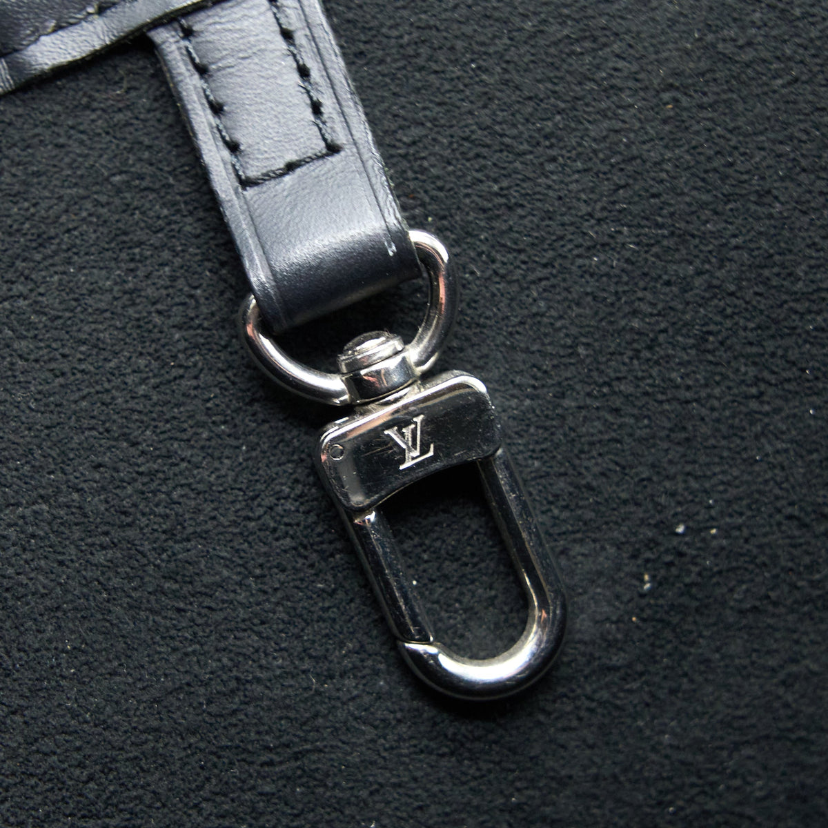 Louis Vuitton Neverfull MM Epi Blue Denim/Black SHW