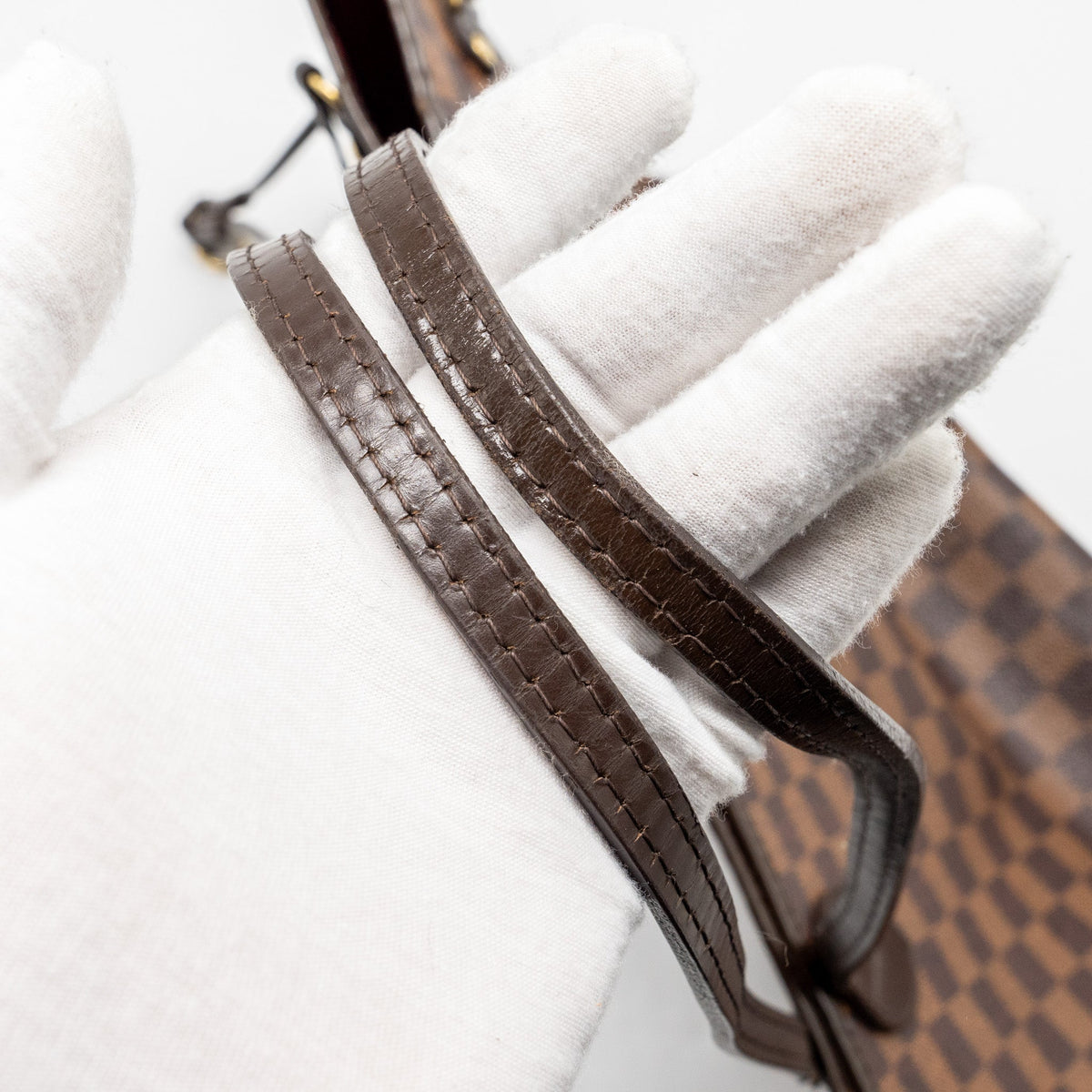 Louis Vuitton Neverfull MM denier ebene canvas GHW