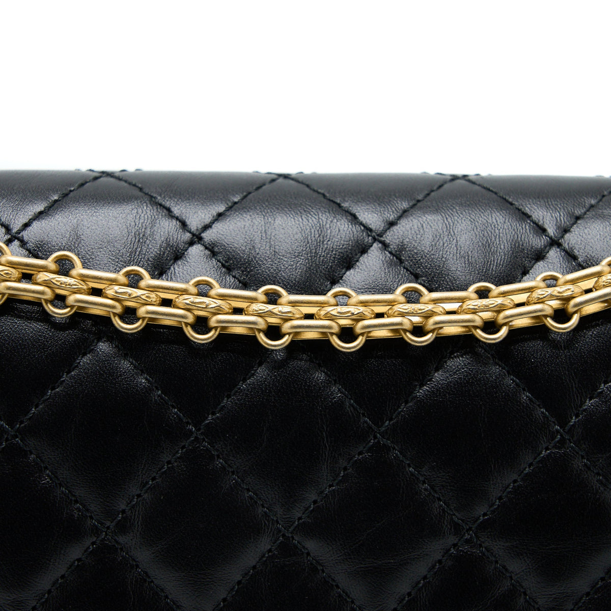 Chanel Small 2.55 225 Reissue Flap Bag Aged Calfskin Black Brushed GHW