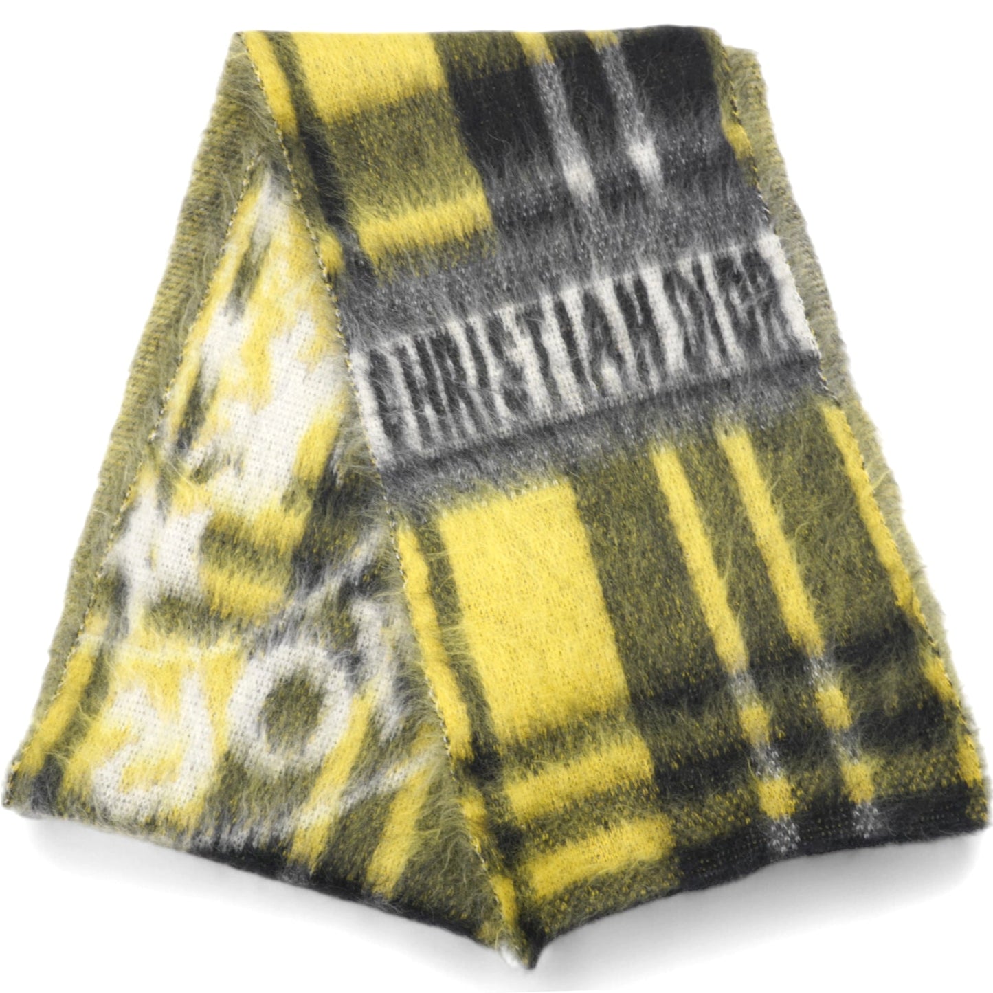 Dior Printed Scarf in Yellow and Black