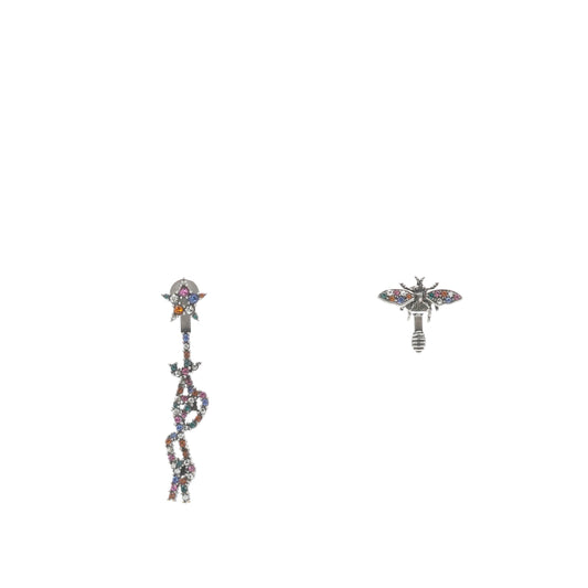 Dior Palladium Crystal J'adior Earrings Multicolor