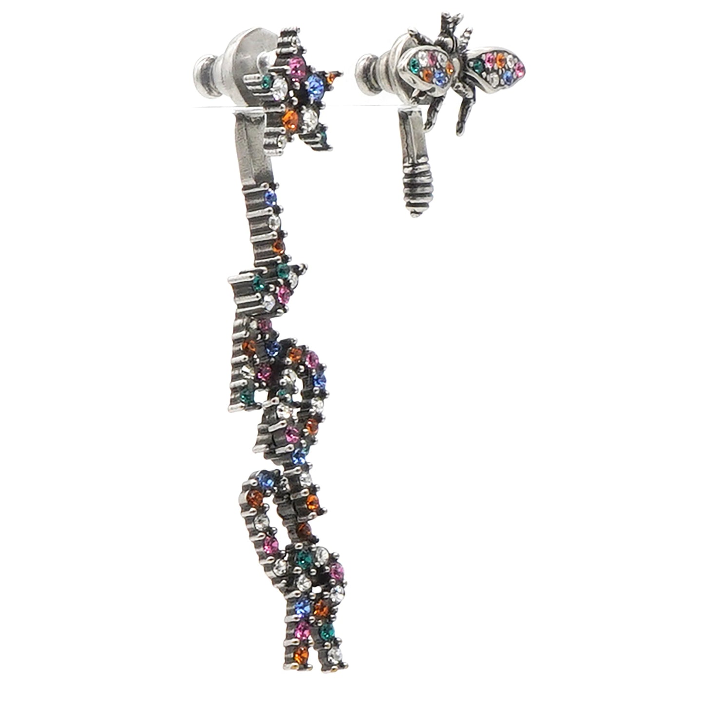 Dior Palladium Crystal J'adior Earrings Multicolor