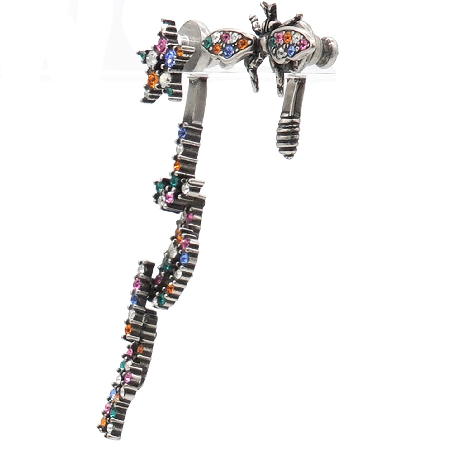Dior Palladium Crystal J'adior Earrings Multicolor
