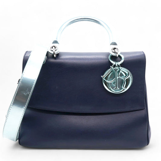 Dior Metallic Blue And Navy Leather Be Dior