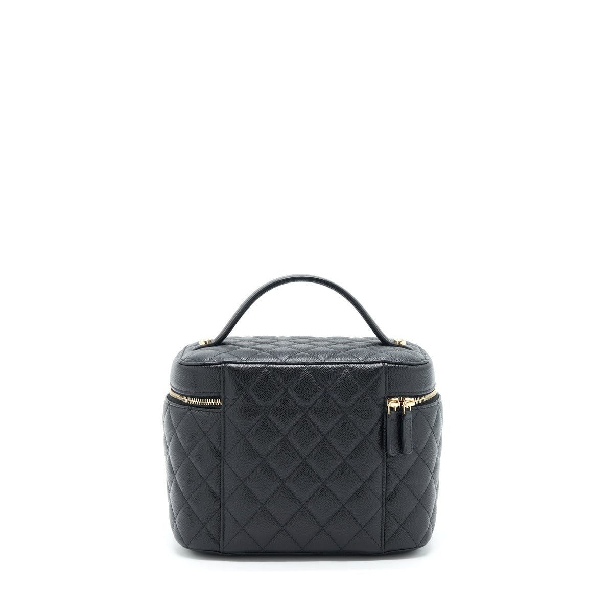 Chanel Top Handle Vanity Case Caviar Black LGHW