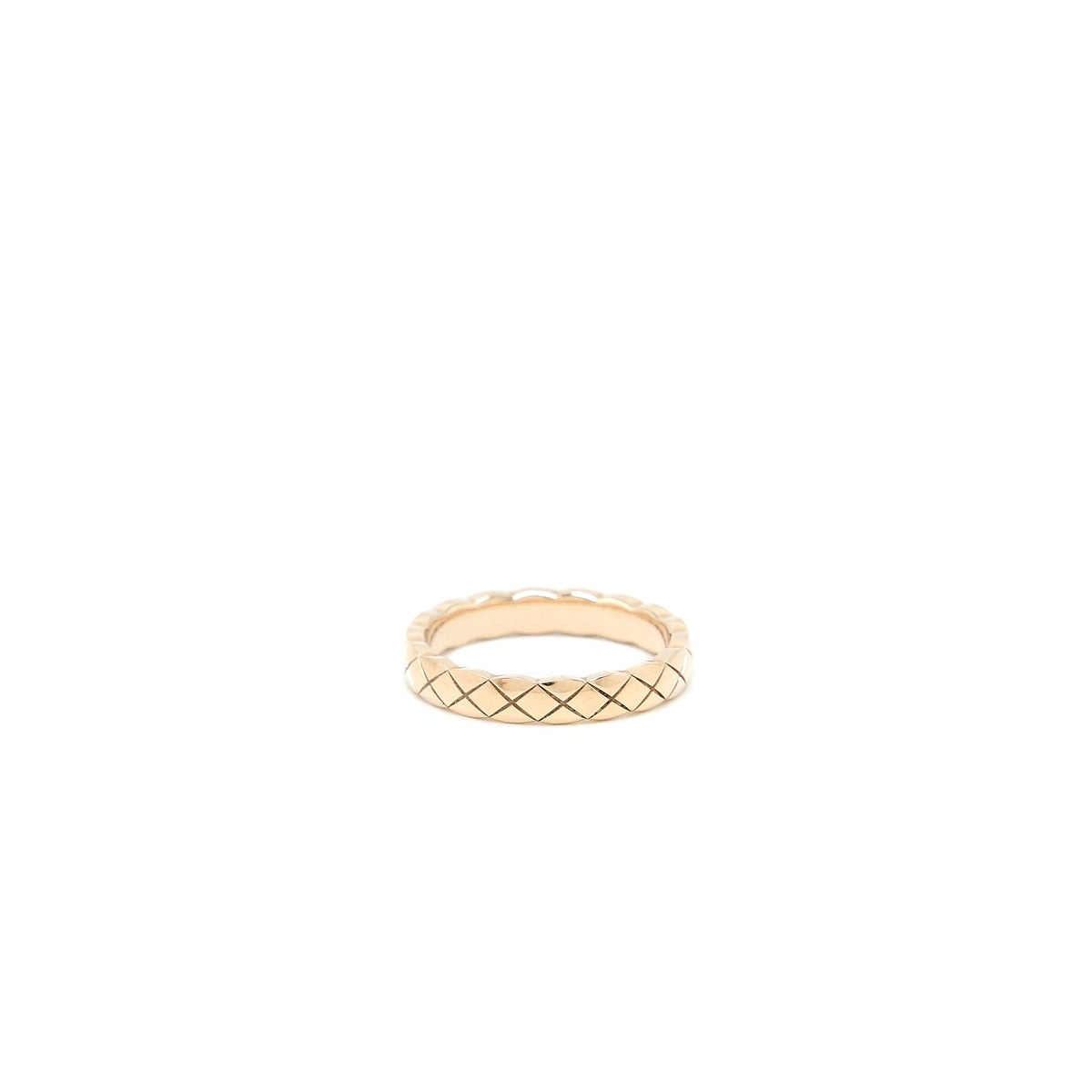 Chanel Size 51 Coco Crush Ring Mini Version Beige Gold