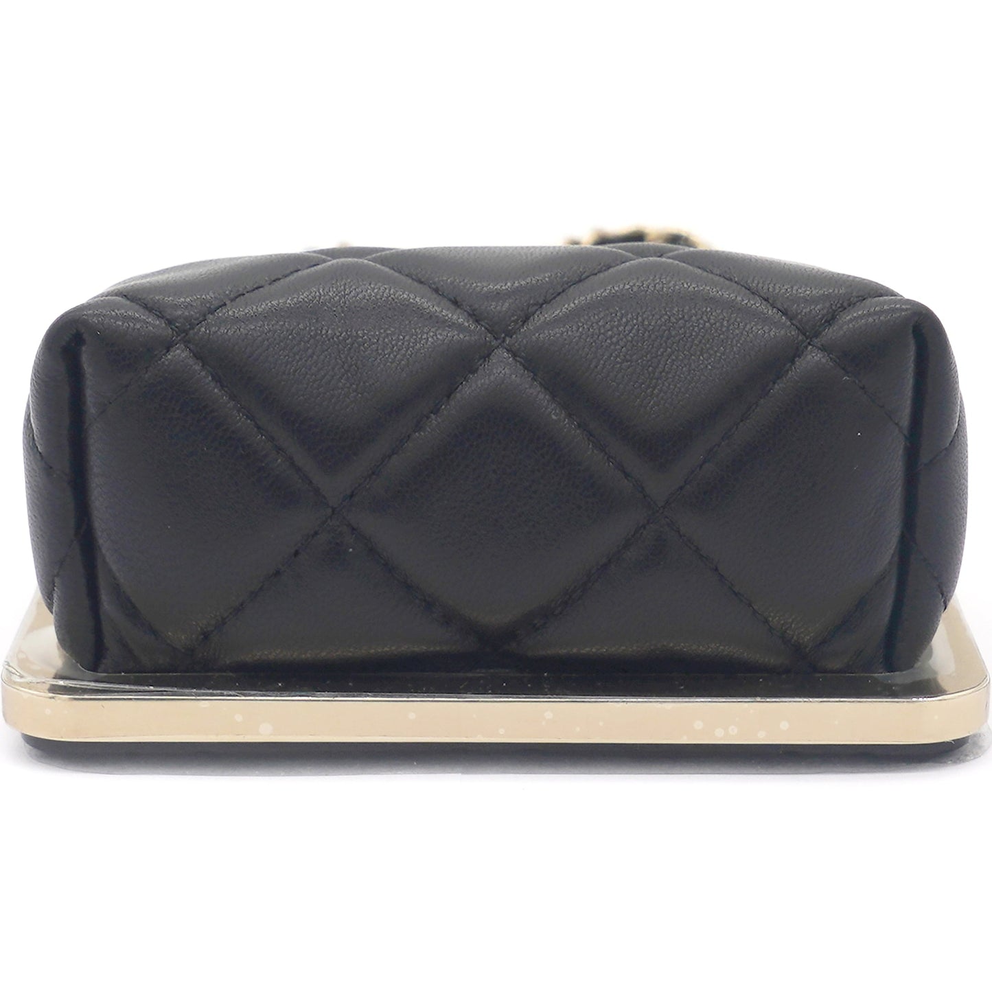 Chanel PVC Quilted Wallet On Chain Black