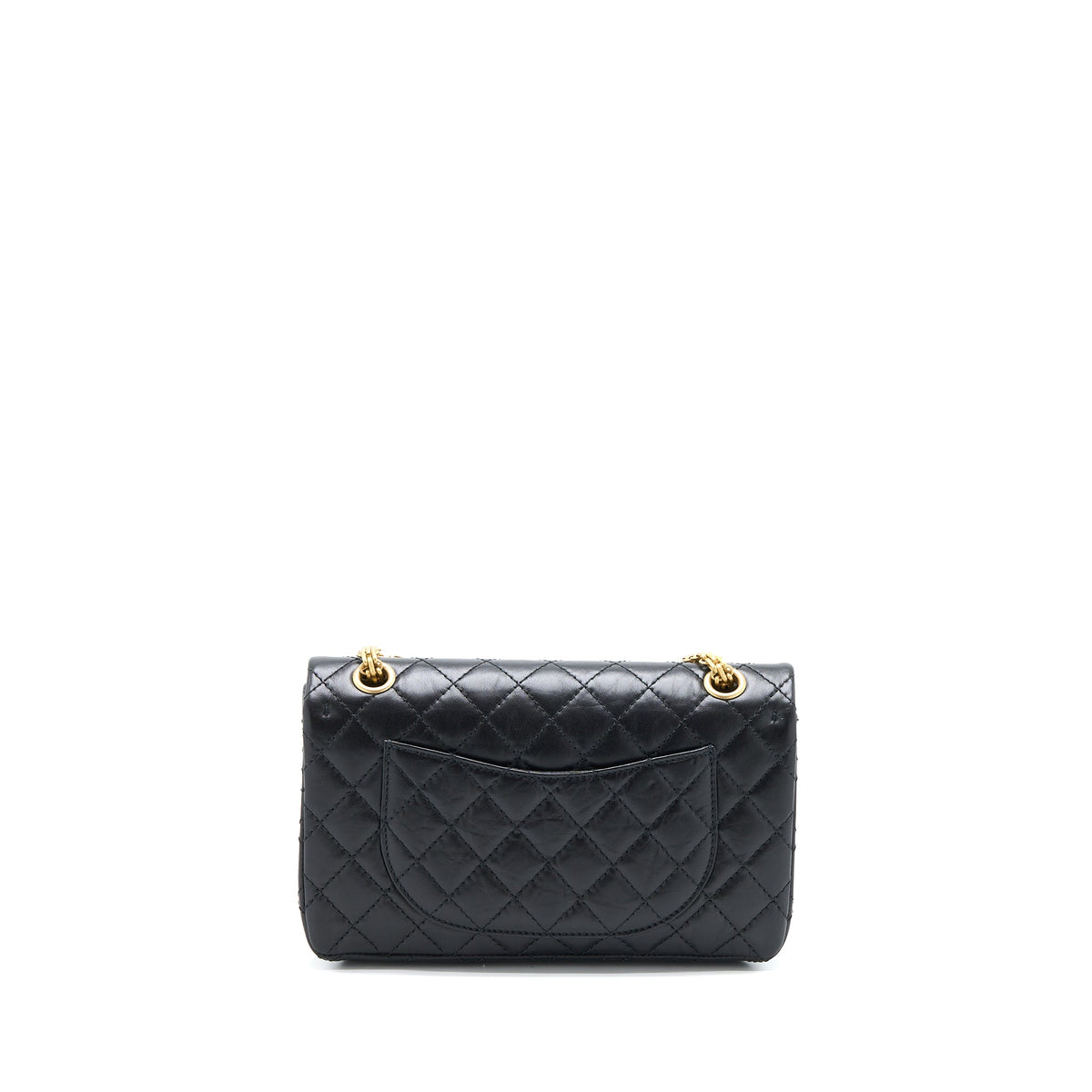 Chanel Small 2.55 225 Reissue Flap Bag Aged Calfskin Black Brushed GHW