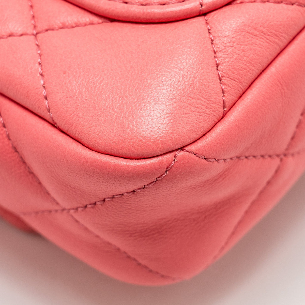 Chanel Mini Funky Town Flap Bag Lambskin Pink GHW (Microchip)