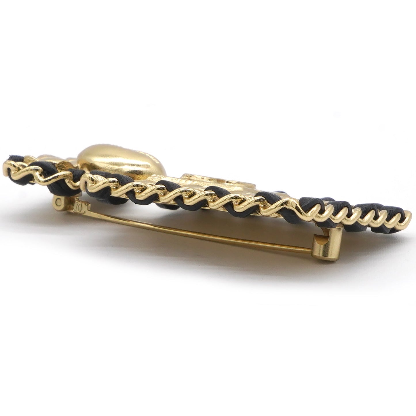 Chanel 18K Gold Plated Bottle Charm Brooch