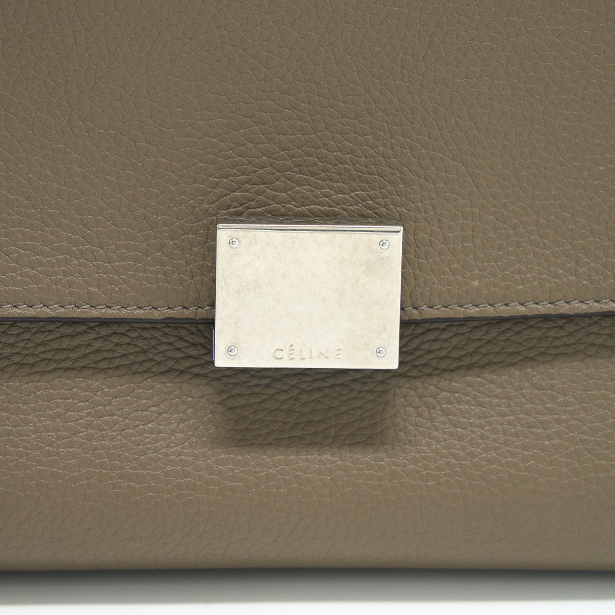 Celine Trapeze Bag Calfskin Grey SHW