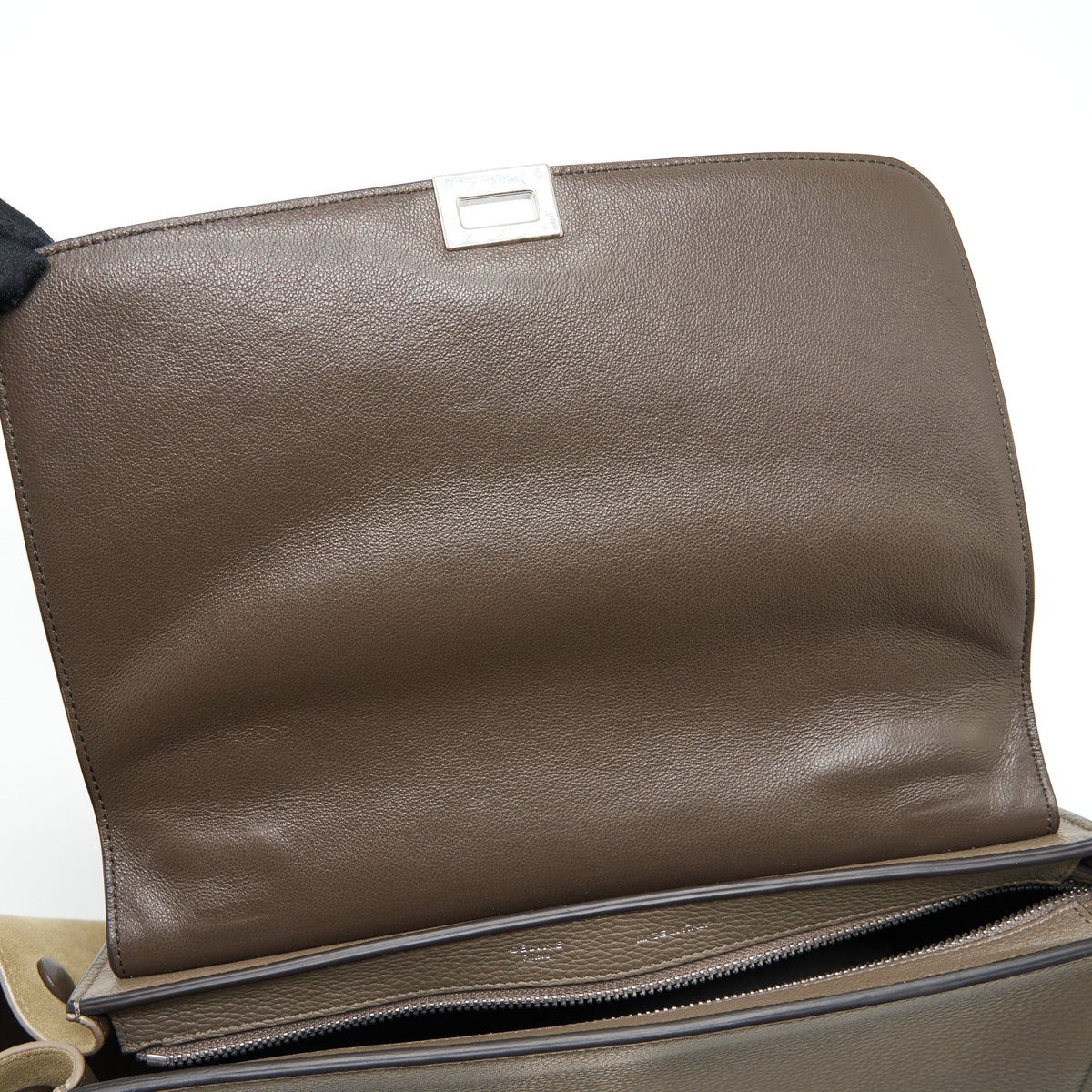 Celine Trapeze Bag Calfskin Grey SHW