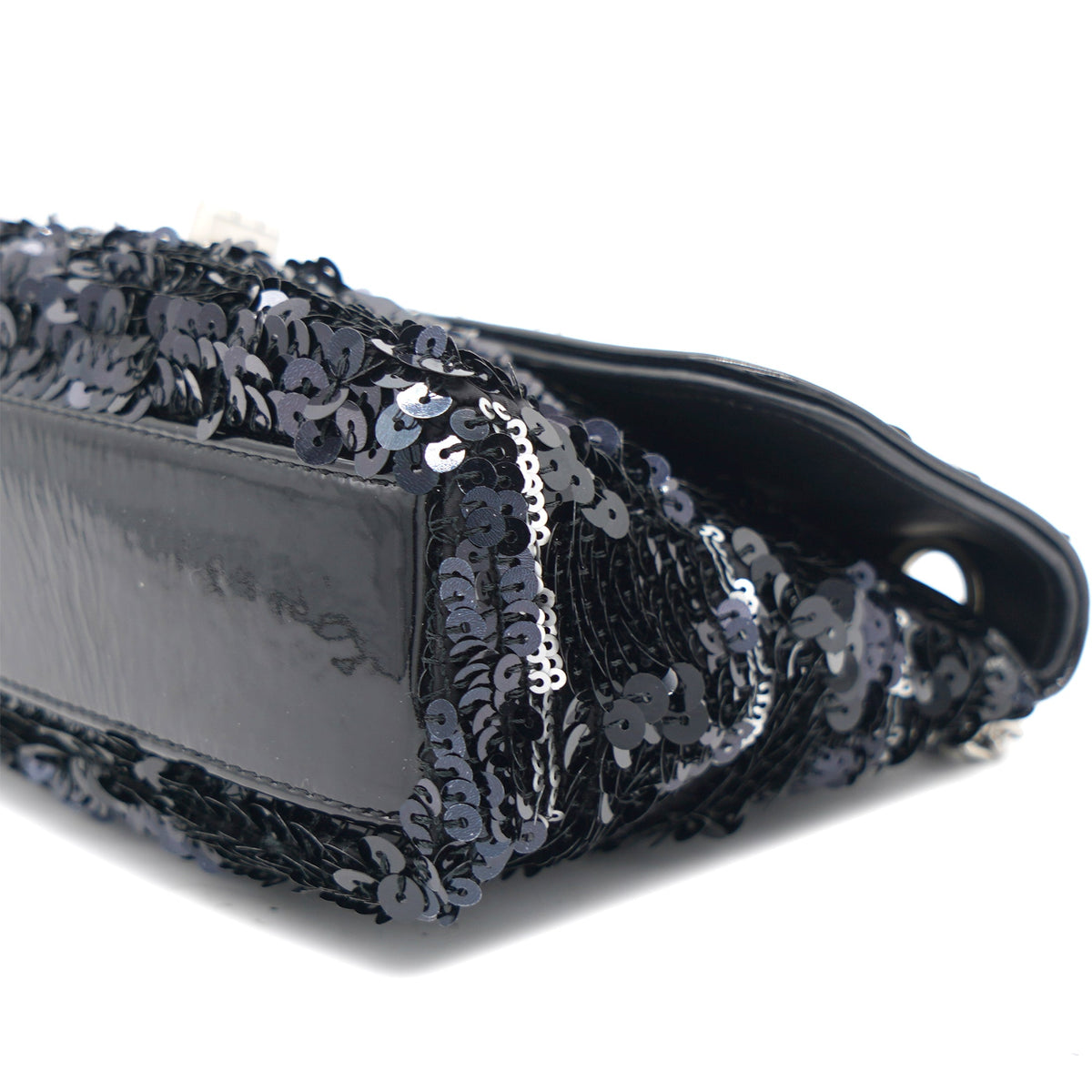 Chanel Reissue Sequin Medium Flap Bag Black/Silver