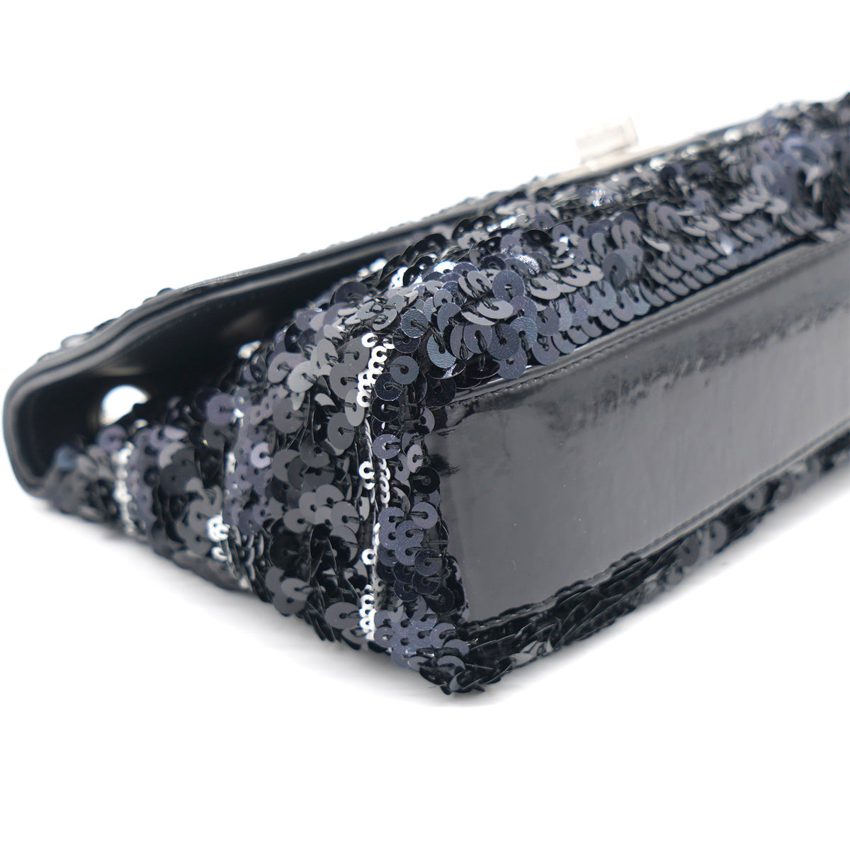 Chanel Reissue Sequin Medium Flap Bag Black/Silver