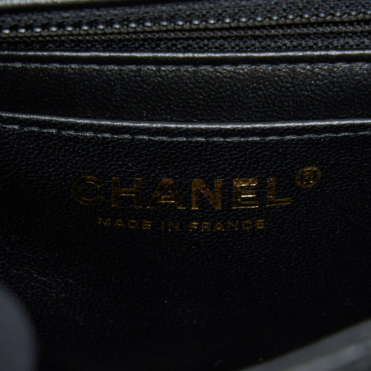 Chanel Mini Rectangular Flap Bag Lambskin Black LGHW (Microchip)