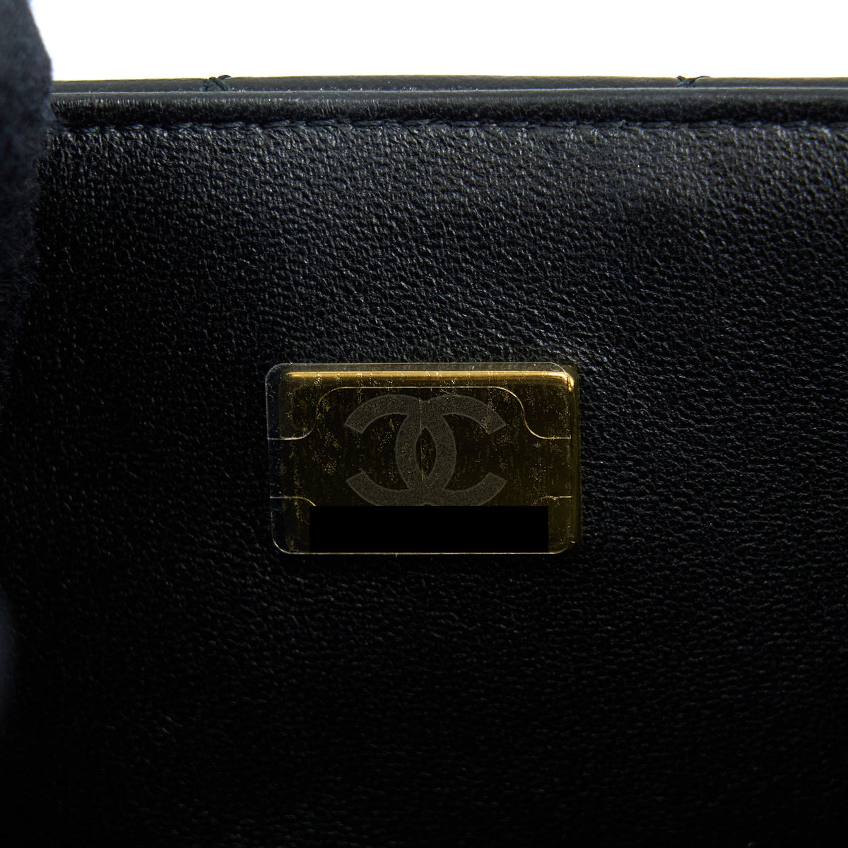Chanel Mini Rectangular Flap Bag Lambskin Black LGHW (Microchip)