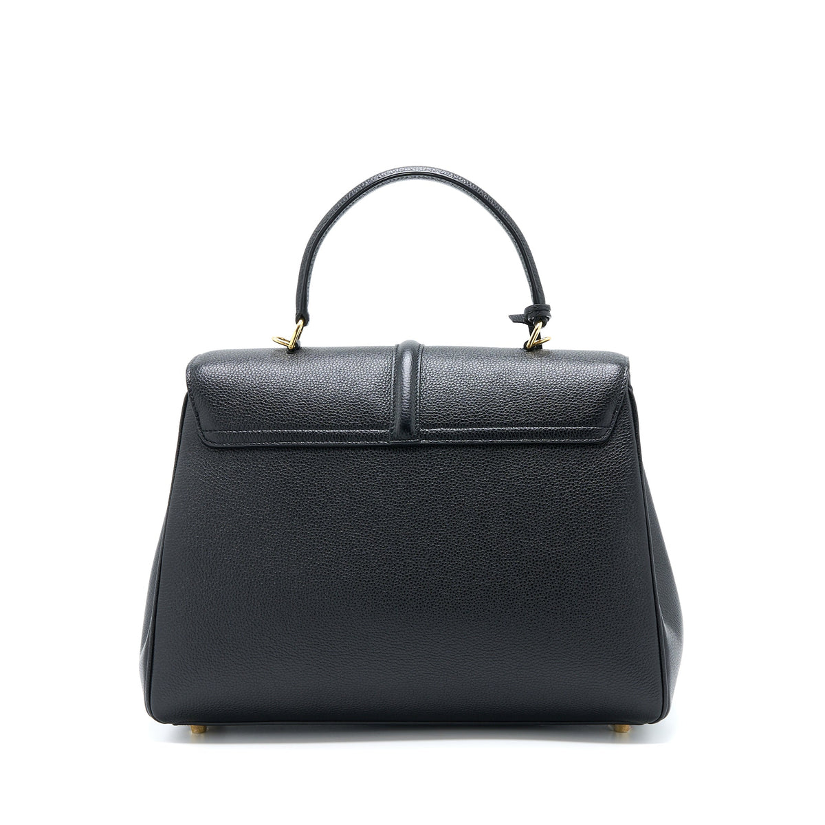 Celine 16 Bag Grained Calfskin Black GHW