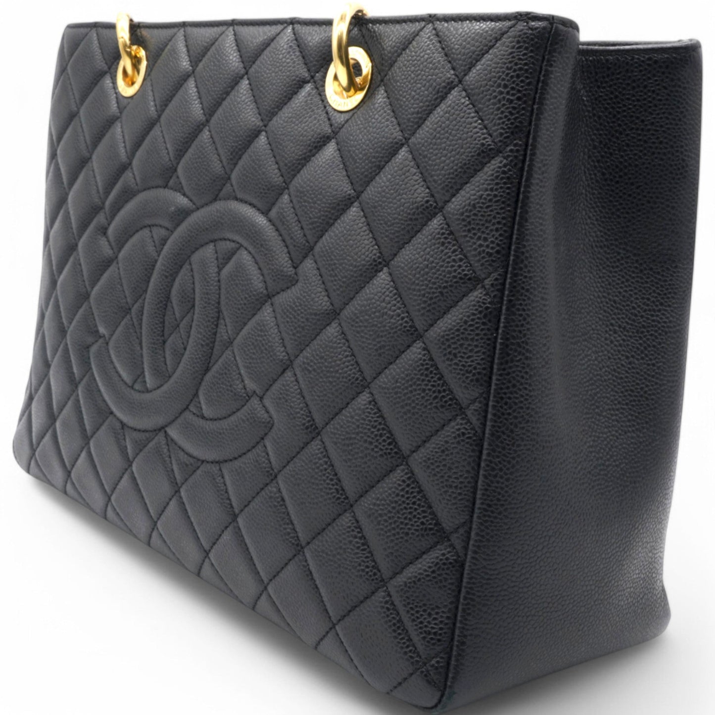 Chanel Caviar Quilted Grand Shopping Tote GST Black