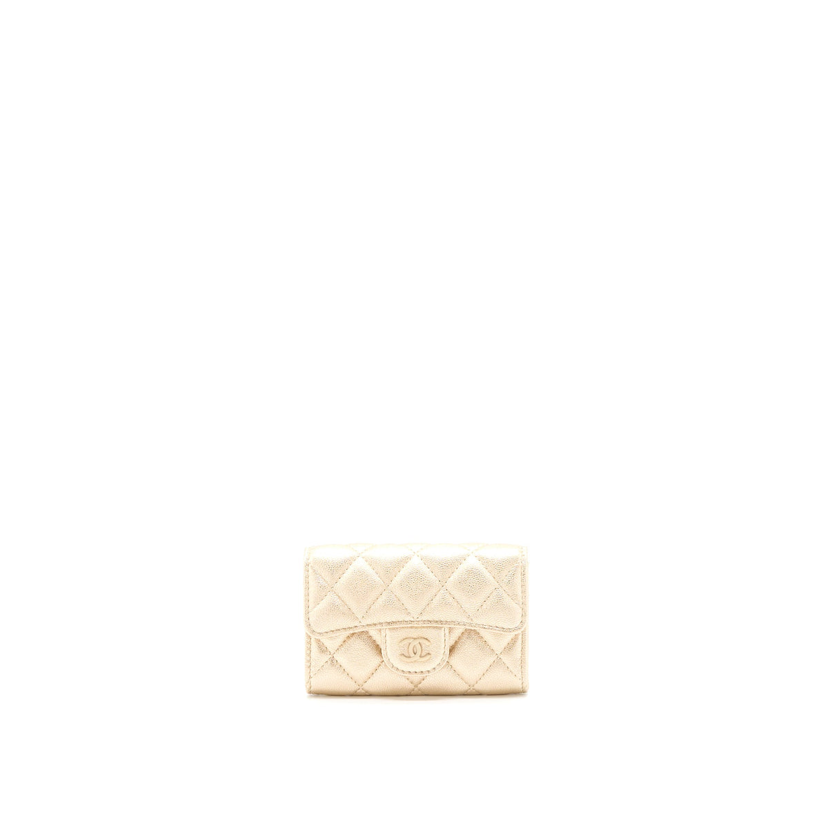 Chanel Quilted Classic Flap  Holder Lambskin Gold LGHW