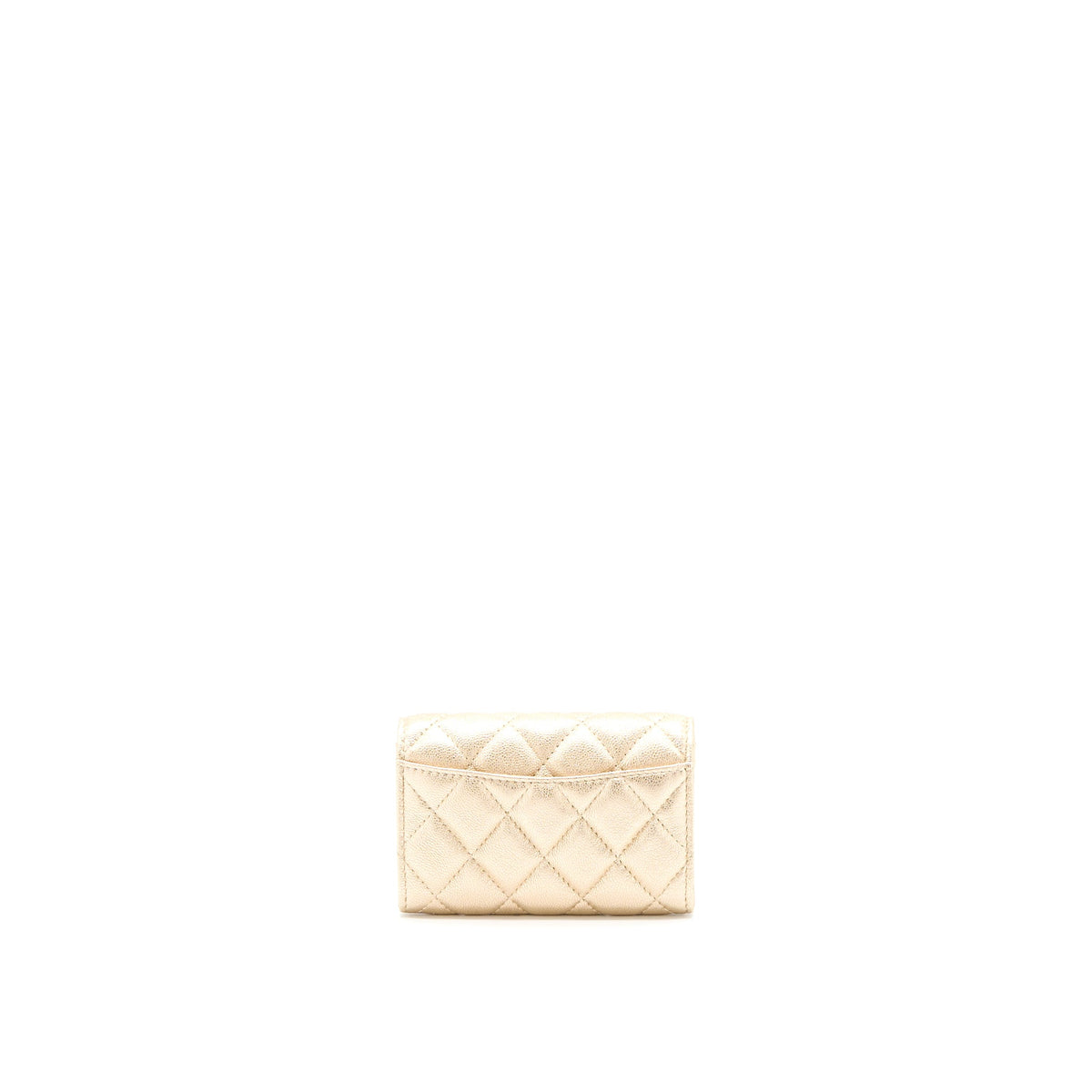 Chanel Quilted Classic Flap  Holder Lambskin Gold LGHW
