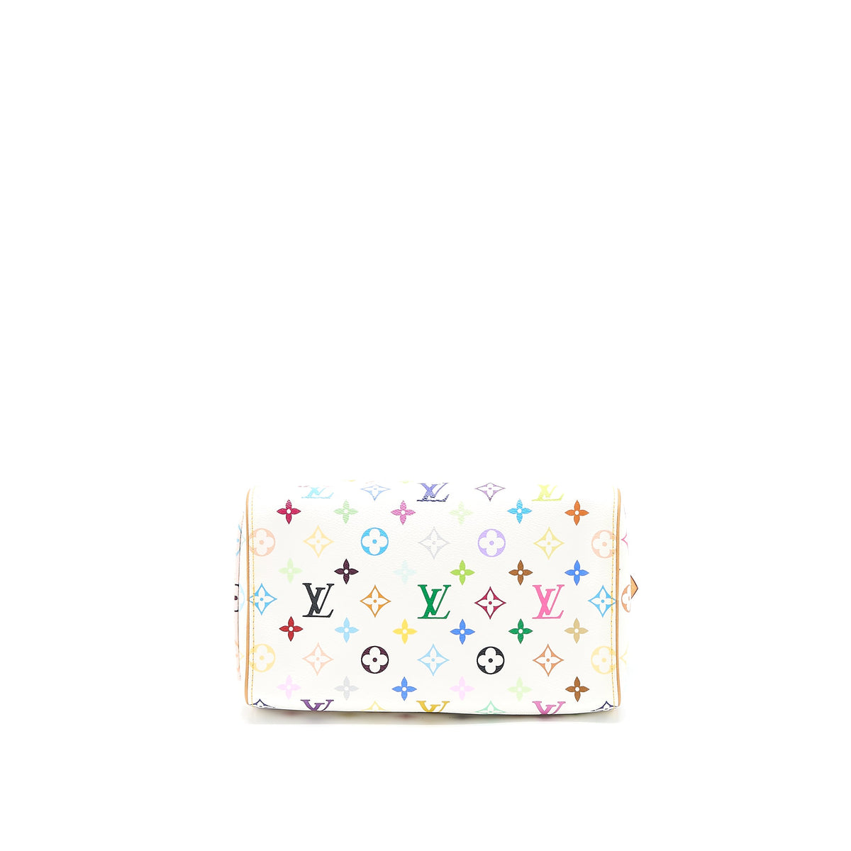 Louis Vuitton Vintage Speedy 25 Limited Edition White/Multicolour GHW