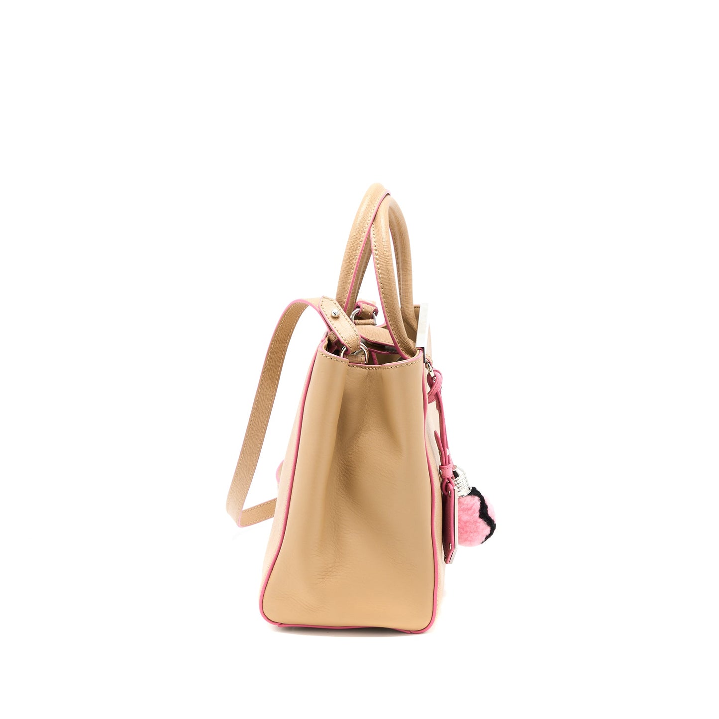 Fendi 2Jours Tote Bag Beige SHW