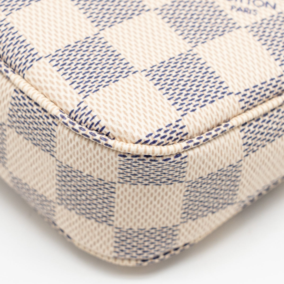 Louis Vuitton Pochette Accessories Damier Azur Canvas GHW
