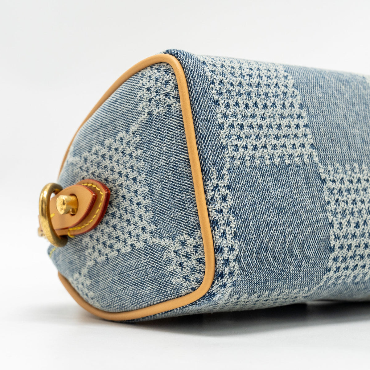 Louis Vuitton Speedy 18 Bandouliere D Denim Canvas GHW