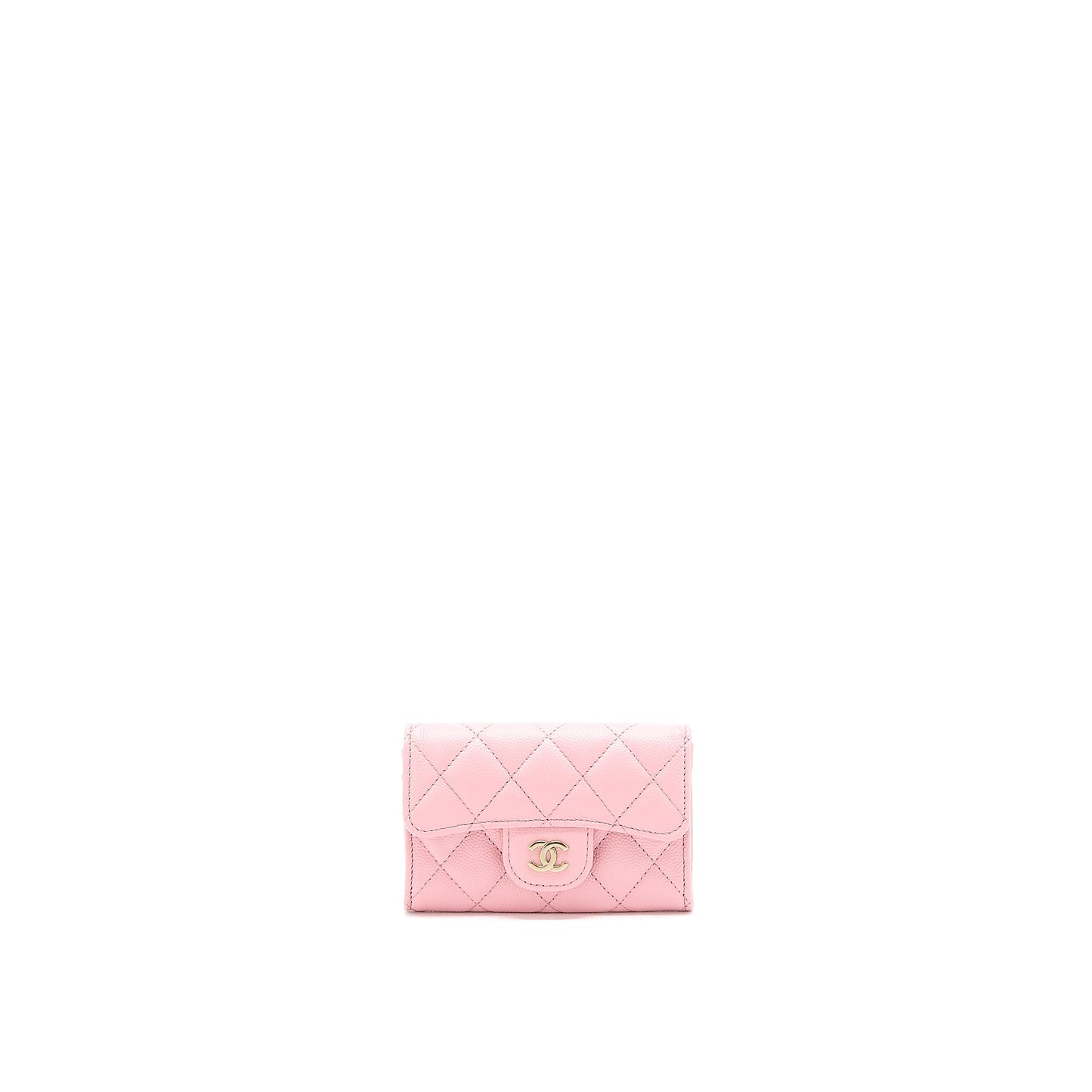 Chanel Classic Flap  Holder Caviar Light Pink LGHW