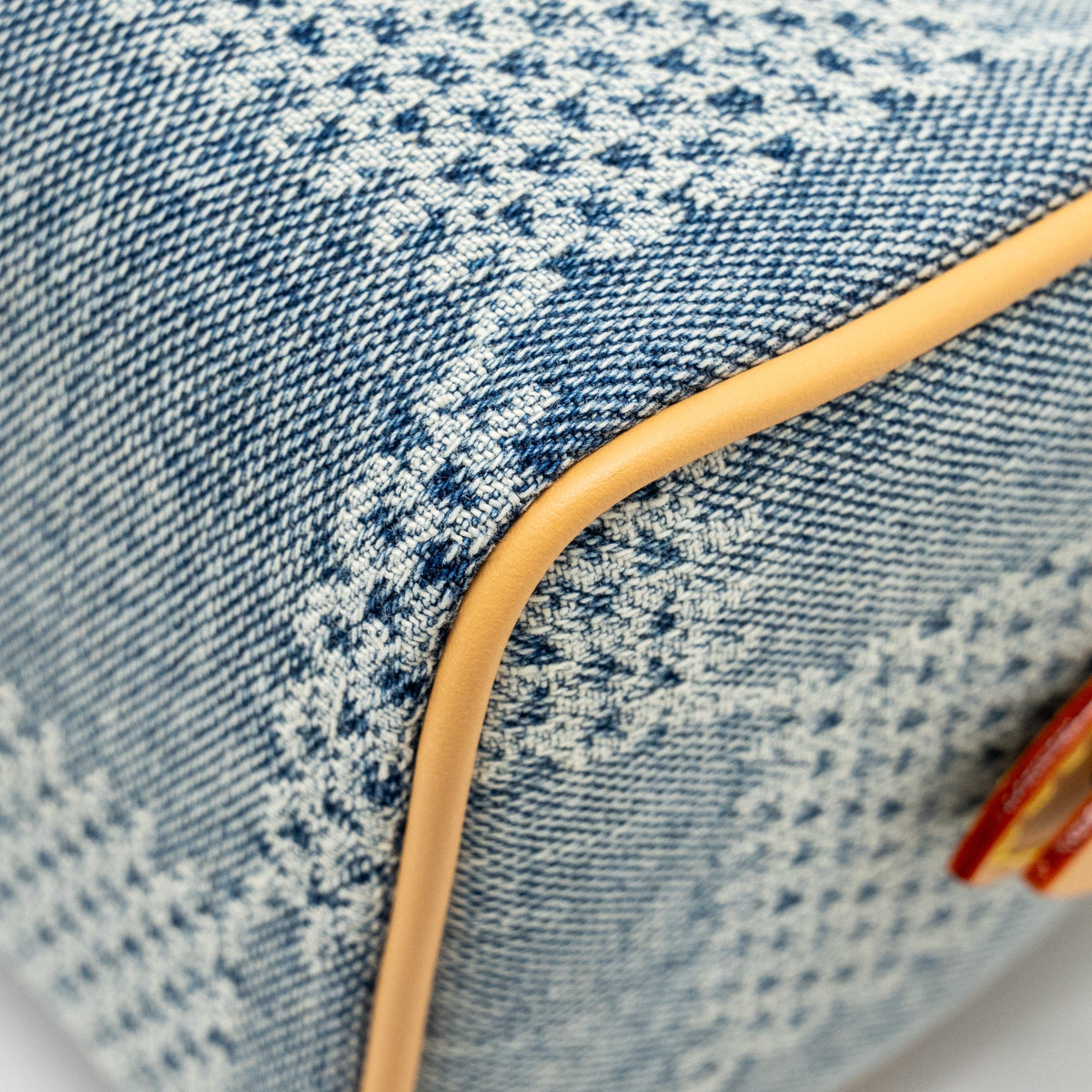 Louis Vuitton Speedy 18 Bandouliere D Denim Canvas GHW
