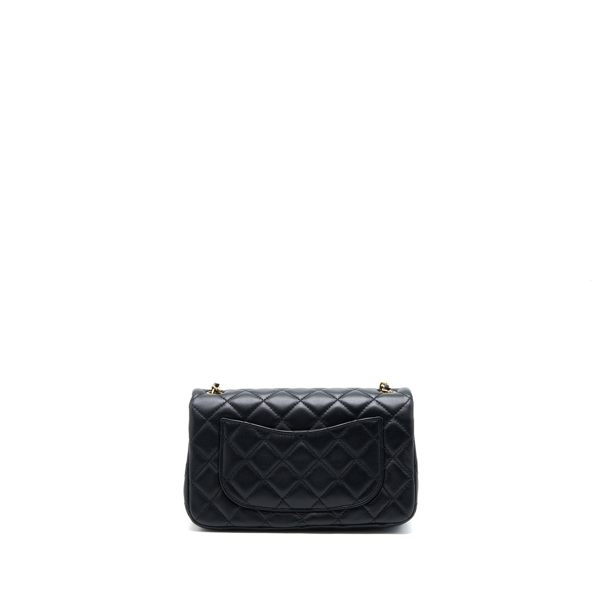 Chanel Pearl Crush Mini Rectangular Lambskin Black Brushed GHW (Microchip)