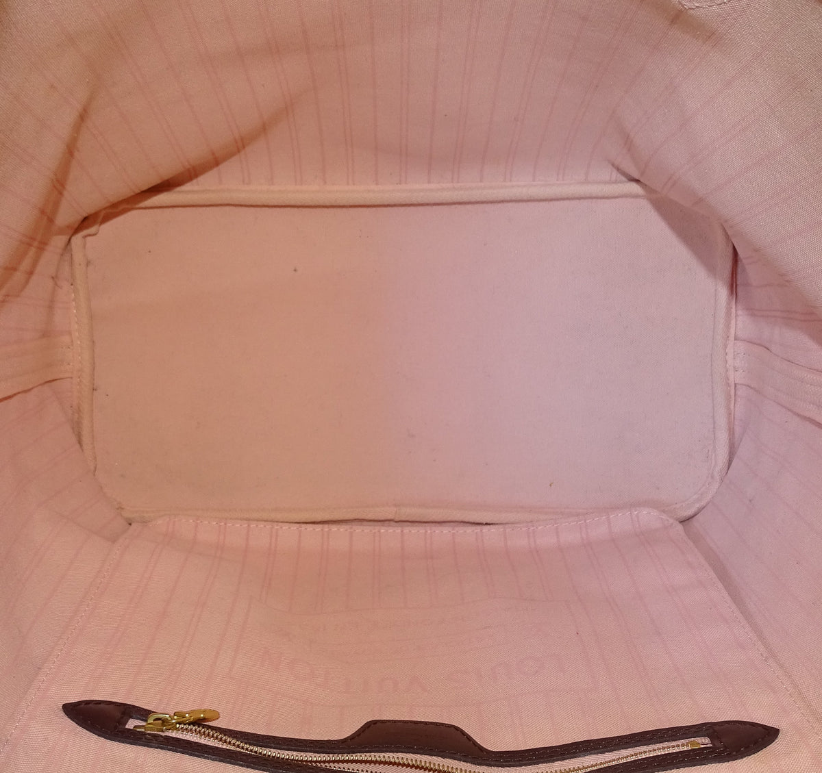 Louis Vuitton Neverfull MM Damier Ebene & Rose Ballerine AR5106 (no pochette)