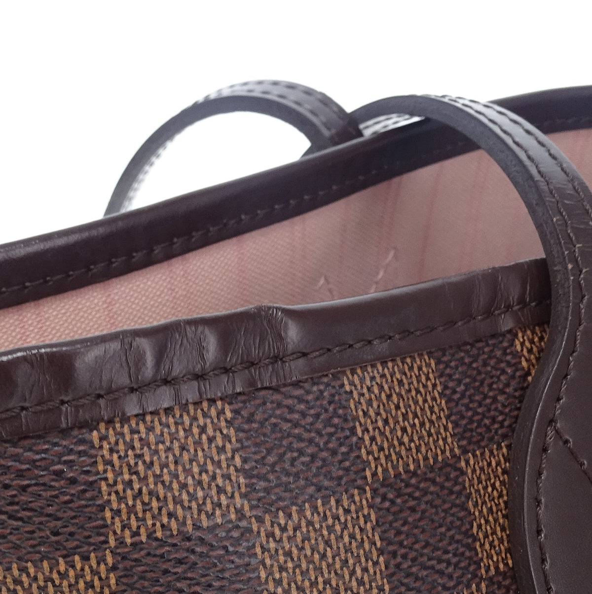 Louis Vuitton Neverfull MM Damier Ebene & Rose Ballerine AR5106 (no pochette)