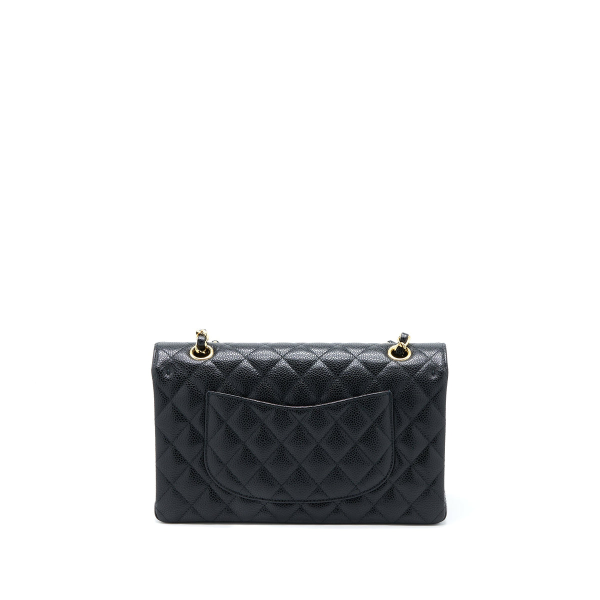 Chanel Medium Classic Double Flap Bag Caviar Black GHW (Microchip)