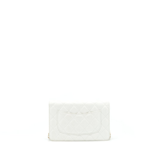Chanel 21C Wallet On Chain Limit Edition Caviar White LGHW