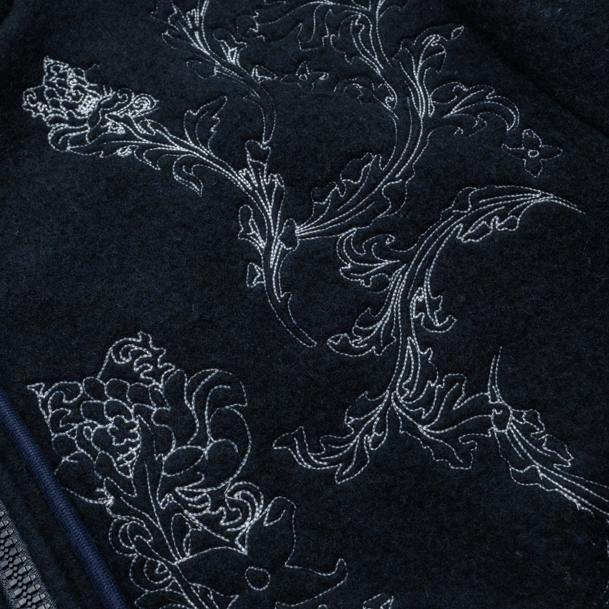 Louis Vuitton size M 2020-21FW printed zip hoodie dark blue