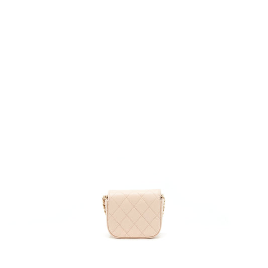 Chanel 22C Mini Flap Vanity Caviar Light Pink LGHW