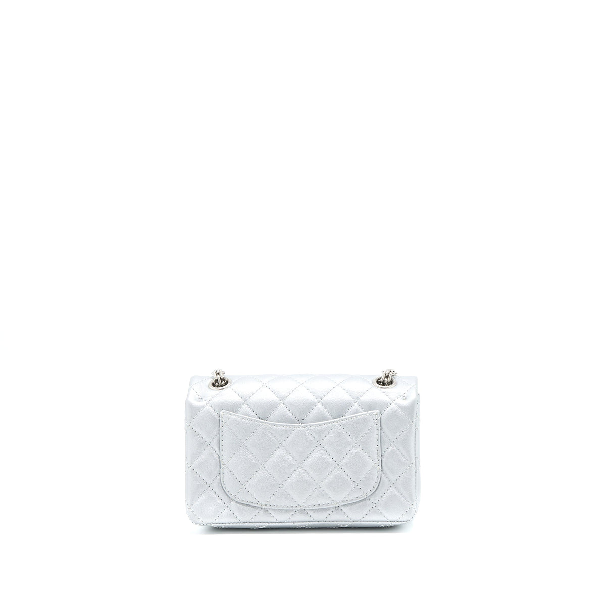 Chanel Mini 2.55 Reissue Flap Bag Calfskin Light Grey SHW