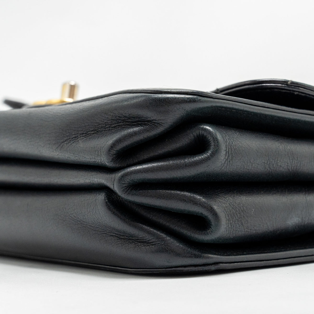 Chanel Quilted Flap Bag with Giant Chain Handle Calfskin Black GHW