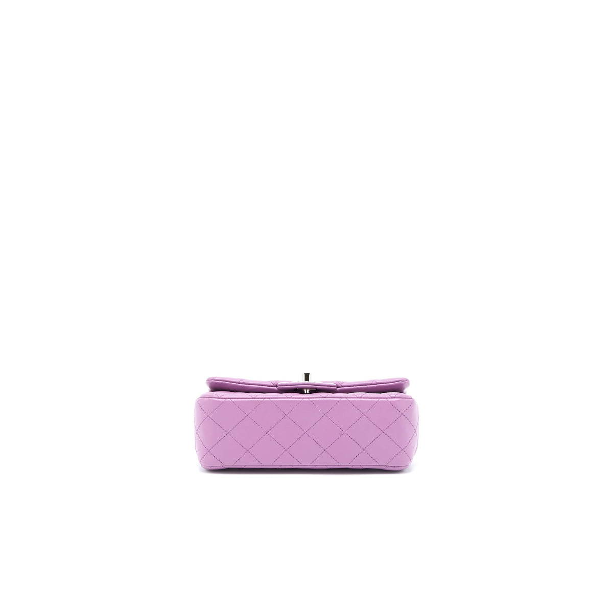 Chanel Mini Rectangular Flap Bag Lambskin Purple SHW