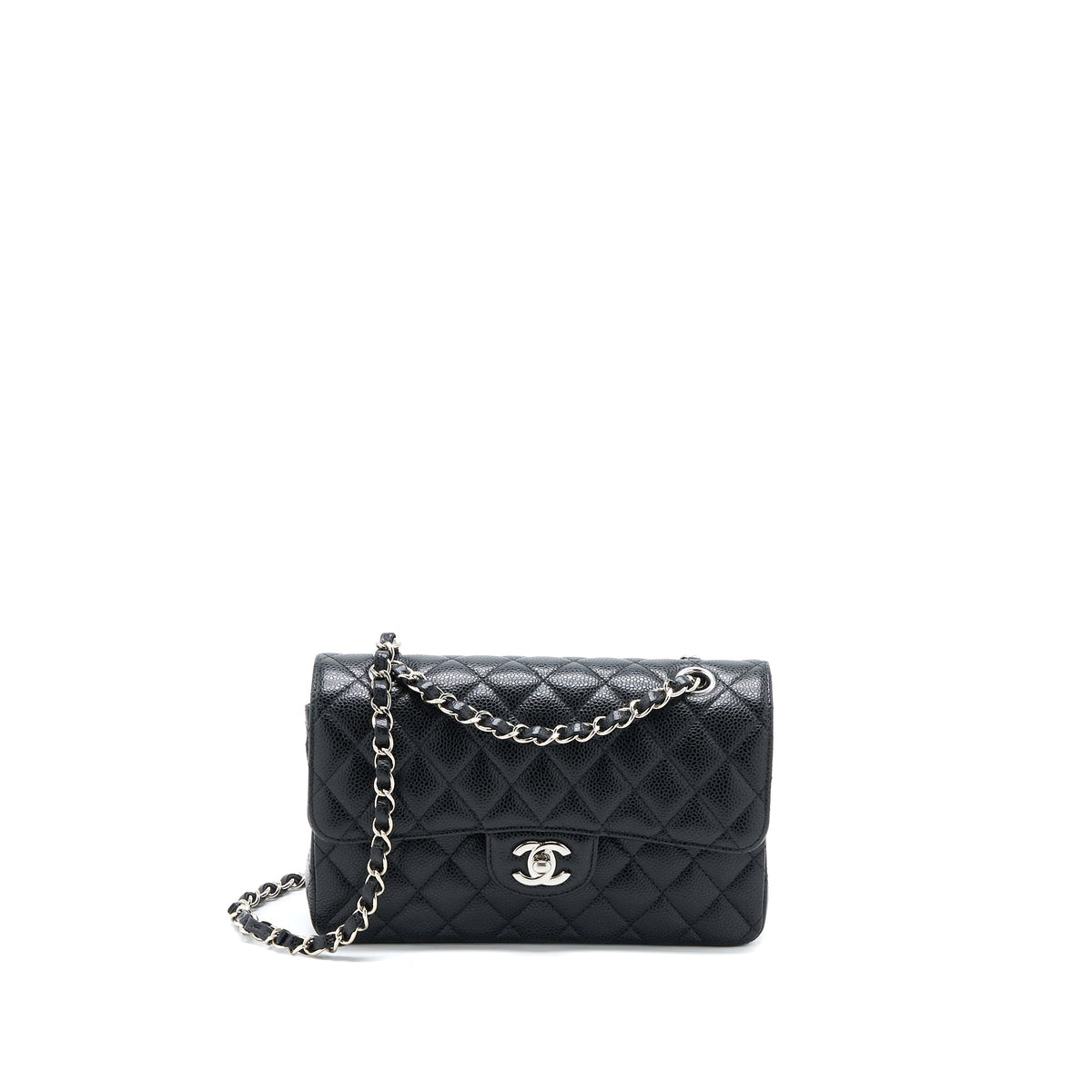 Chanel Small Classic Flap Bag Caviar Black SHW