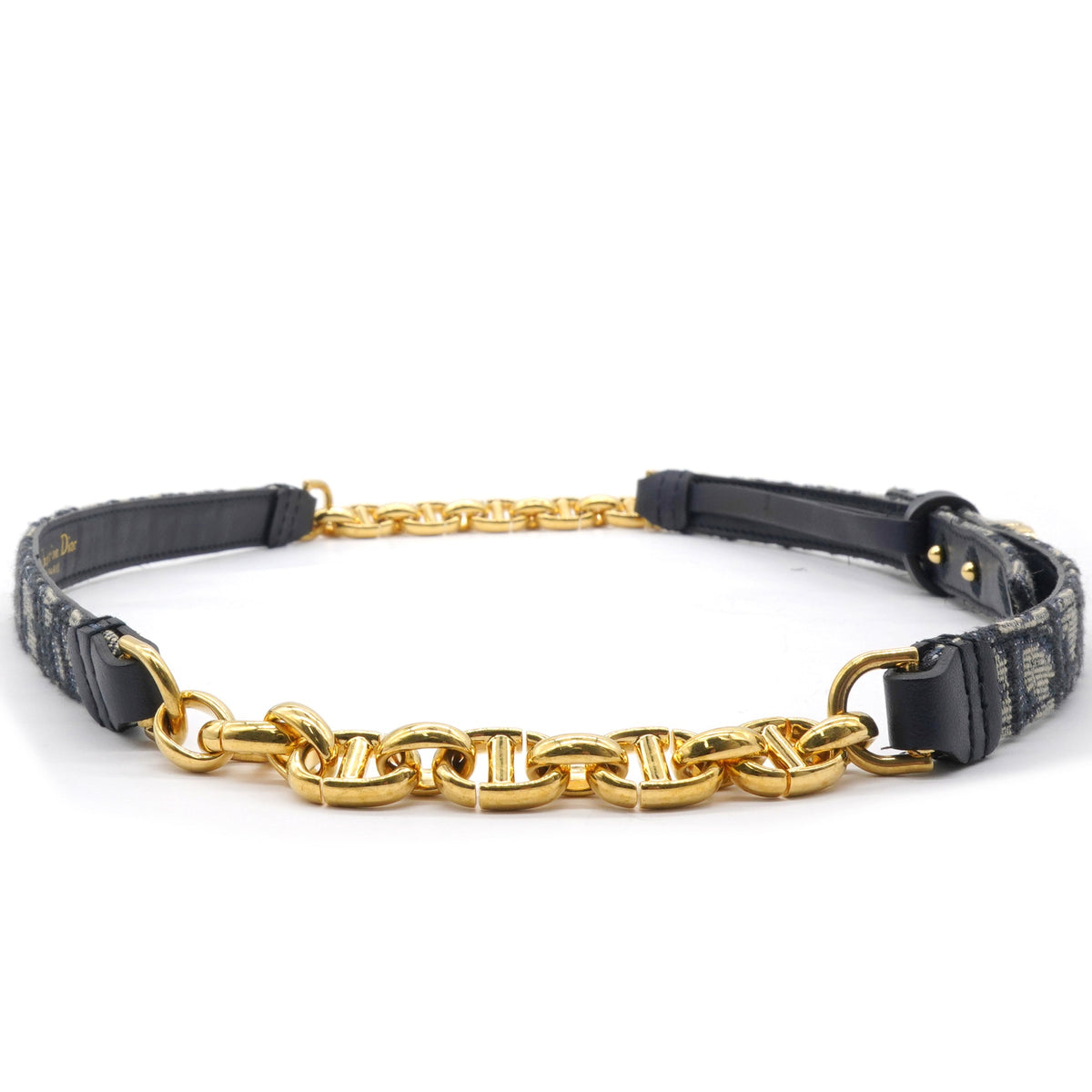 Dior Jacquard Oblique Saddle Belt Size75