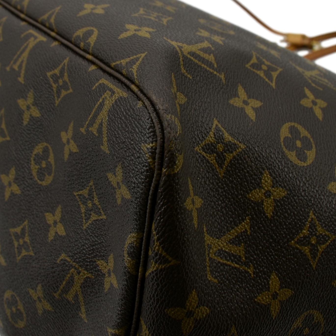 LOUIS VUITTON Neverfull GM Monogram Canvas Tote Bag Brown