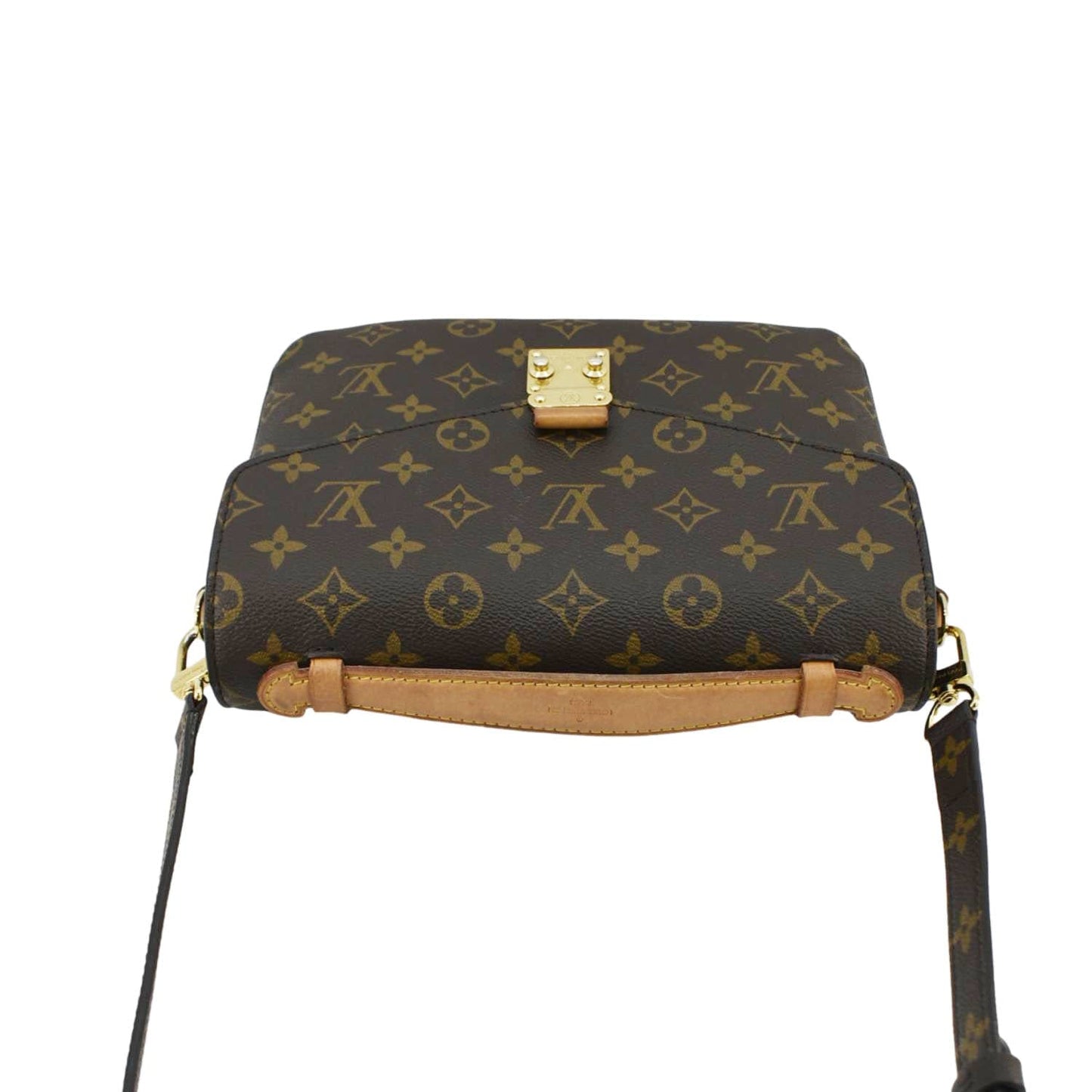 LOUIS VUITTON Metis Pochette Monogram Canvas Crossbody Bag Brown